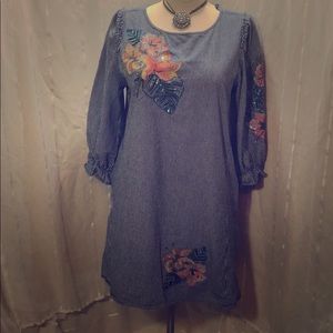 Philosophy Stripes Flowers Large Dress